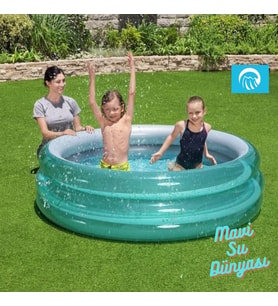 Havuz Jumbo Metalik 170 Cm x 53 Cm - Mavi Su Dünyası
