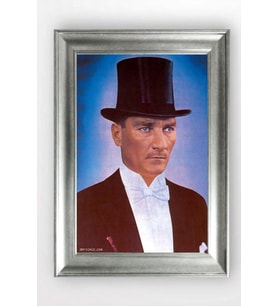 Gümüş Çerçeveli Atatürk Tablo a465