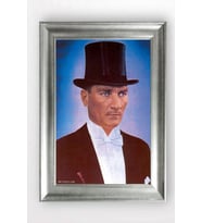 Gümüş Çerçeveli Atatürk Tablo a465
