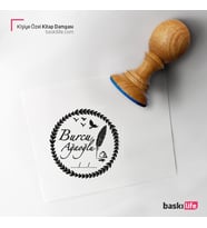 Kişiye Özel Kitap Damgası Kitap Mührü Kaşe Kitap Mühür Özel Damga 149