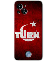 Reeder S23 Pro Max Kılıf HD Desen Baskılı Arka Kapak - Ayyıldız Türk
