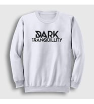 Presmono Unisex Beyaz Logo Dark Tranquillity Sweatshirt 137448tt (Beyaz)