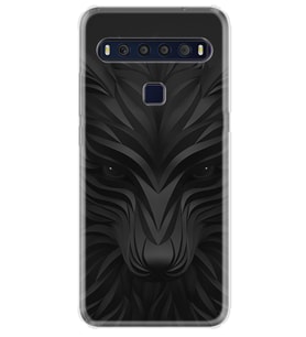 TCL 10L Kılıf Desenli Silikon Black Fox 1325