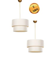 Krem Pasta Avize 2 Adet Kumaş Sarkıt Çap 30 cm PAV54