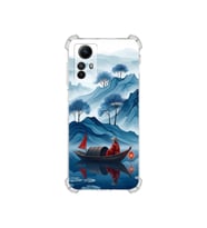 PrintiFy Xiaomi Redmi Note12s ile Uyumlu Simya Serisi Sonsuz Akış Tasarımlı Uv Baskılı Köşe Korumalı Antişok Kılıf