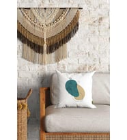 Modern Silüet Desenli Çift Yön Dijital Baskılı Dekoratif Kırlent Kılıfı Yastık Kılıfı 39x39cm