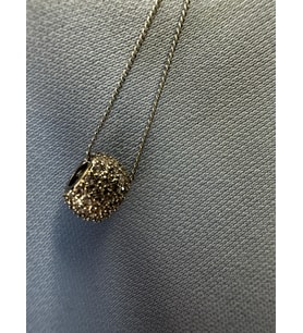 925 Ayar Gümüş Kaplama Swarovski Taşlı Top Kolye