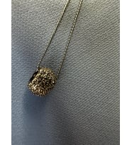 925 Ayar Gümüş Kaplama Swarovski Taşlı Top Kolye