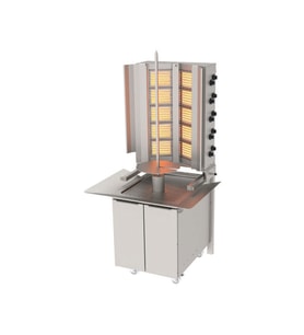 Atalay ADG-10-D-S Döner Makineleri Duvara Monte Gazlı Hareketli Alt Arabalı Sabit - 5x2 Radyanlı