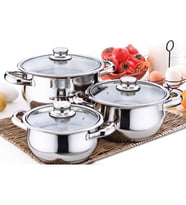 Gülsan Güveç Cam Kapaklı Çakır Set-6PRÇ (Gri)