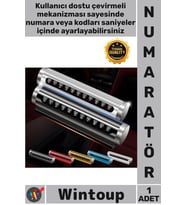 #Numaratör Araç İç Park Telefon Numarası Yazıcı Şık Çevirmeli Ayarlı Torpido Üstü Silindir Numaratör