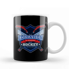 Education Is Important But Hockey Is Importanter Kupa Bardak Porselen