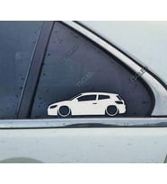 Scirocco Mk3 Kelebek Cam Oto Sticker 2 Adet