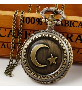 Türk Bayraklı Köstekli Saat