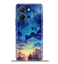 Vivo Y36 Kapak HD Renkli Dizayn Silikon Kılıf - Cloud City