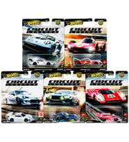 Hot Wheels Circuit Legends Döküm Yarış Seti - Porsche, Ferrari, Ford Ve Subaru Simgeleri, 1:64 Ölçek (Çok Renkli)