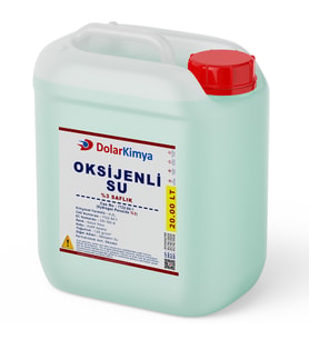 Dolar Kimya Oksijenli Su - 20 Kg (Hidrojen Peroksit %3,Plastik Şişe)