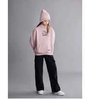 LCW Kids Siyah Wideleg Kız Çocuk Jean Pantolon