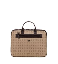 Bilik Deri Monogram Açık Vizon-Kahve Unisex Laptop & Evrak Çantası RH09 BUSİNESS-MN