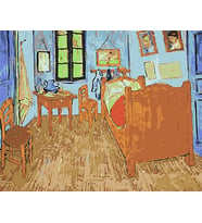 Van Gogh Yatak Odası Sayılarla Boyama Seti 40x50 cm (Tuvale Gerili)