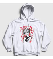 Presmono Unisex Beyaz Himiko Toga V3 Anime My Hero Academia Kapüşonlu Sweatshirt 359637tt