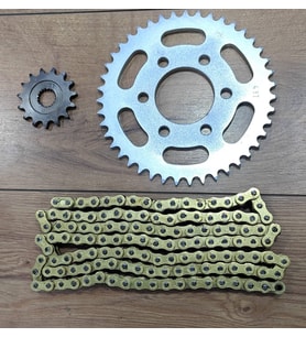 Rks Srk 125 S -Srk 125 R Performans Zincir Dişli Seti Oringli Gold Zincir Supermoto