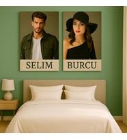 Sevgiliye Özel Tablo, Çiftlere Özel Tablo, Doğum Gününe Özel Tablo, Kişiye Özel Aile Tablosu (Çok Renkli)