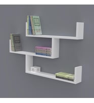 Kenzlife kitaplık gülin 055*080*20 byz duvar rafı