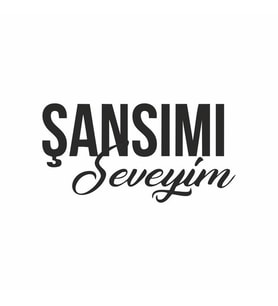 Şansımı Seveyim Araba Sticker siyah 15x8 CM (Siyah)