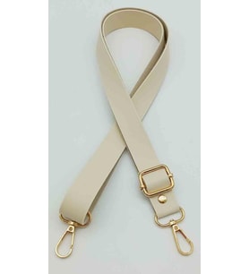 Angel Çanta Aksesuar Suni Deri Ayarlı Çanta Sapı 120X2.4 Cm Krem Light Gold Metal