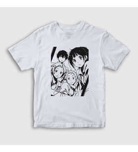 Presmono Unisex Çocuk Beyaz All Anime Hyouka T-Shirt 306427tt