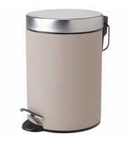 Çöp Kutusu Bej , MeridyenDukkan  24 cm Banyo Çöp Kutusu