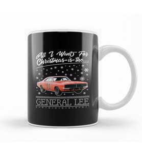 All I Want For Christmas Is The General Lee Dukes Of Hazzard Kupa Bardak Porselen