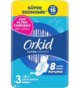 Hijyenik Ped Uzun Extra (Boy 3) Süper Ekonomik Paket 16 Adet Ped