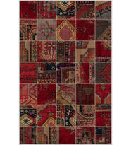 Eliana Home Baskılı, Yıkanabilir Kaymaz Taban Salon Halısı LNA0393 100x150 cm (Kırmızı)