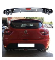 Renault Clio 4 Difüzör Arka Tampon Eki 4 Egzoz Çıkışlı