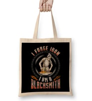 I Forge Iron, I Am a Blacksmith Blacksmithing Bez Çanta Uzun Saplı