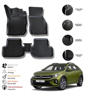 Vw Taigo 2022 Sonrası 3D Havuzlu Paspas OTL
