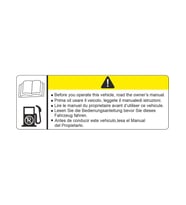 Motosiklet Depo Uyarı Sticker 12CM 2 Adet