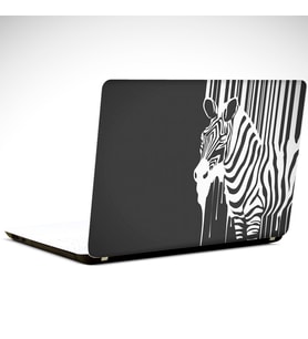 Zebra Siyah Beyaz Laptop Sticker 15.6 inch (38X27CM)
