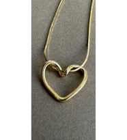 İthal Kalp Kolye 925 Ayar (Gold)