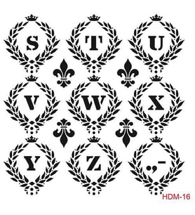 Cadence Home Decor Midi Stencil Boyama Şablonu 25x25 cm. HDM-16 
