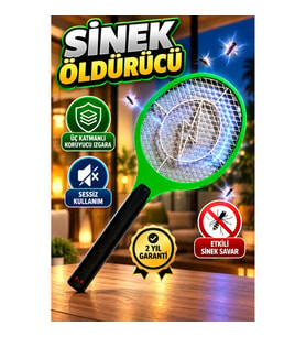 Üç Katmanlı Koruyucu Izgaralı Elektronik Sineklik – Sessiz Böcek Öldürücü