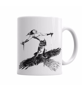 The Crow Freedom    Kupa Bardak Porselen