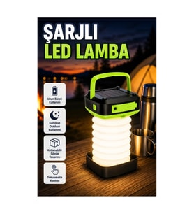 Şarjlı Dokunmatik LED Lamba – 3 Kademeli Parlaklık ve Taşınabilir Tasarım