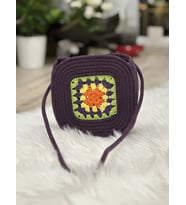 MOTİFLİ EL YAPIMI HASIR ÇANTA MİNİ ÇANTA