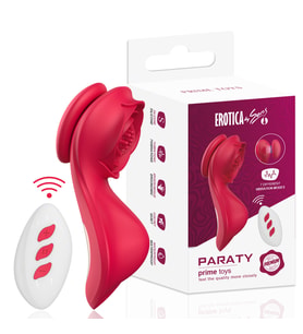 PRIME TOYS Paraty Şarjlı Kablosuz Kumandalı Mıknatıslı Klitoris Uyarıcı Giyilebilir Vibratör