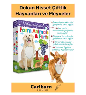 Özel Üretim Görsel Algı Eğlenceli Öğrenme Eğlenceli Dokun Hisset Çiftlik Hayvanları ve Meyveler