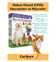 Özel Üretim Görsel Algı Eğlenceli Öğrenme Eğlenceli Dokun Hisset Çiftlik Hayvanları ve Meyveler