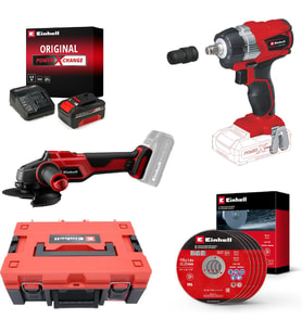 Einhell Tp-Cw 18 Li Bl + Axxio 18/115 Akülü Somun Sıkma Ve Taşlama Seti (4,0 Ah Akü Ve Şarj Cihazı,